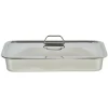 Plat inox XXL avec couvercle