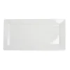 Plat rectangulaire blanc