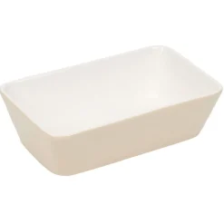 Plat rectangulaire cuisson four x3 céramique blanc