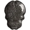 Plat tête de mort Halloween en verre