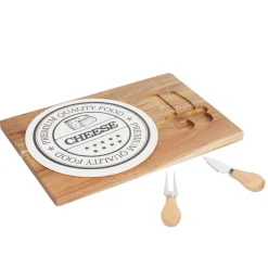 Plateau à fromage avec 2 couteaux intégrés