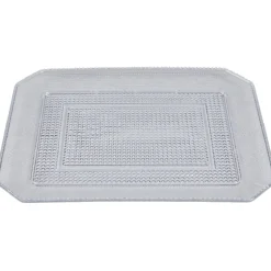 Plateau blanc rectangulaire luxe