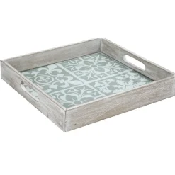 Plateau bois et carreaux de ciment collection Dolce Vita