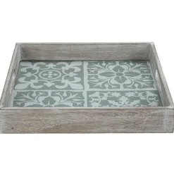 Plateau bois et carreaux de ciment collection Dolce Vita