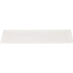 Plateau de présentation rectangulaire blanc 32 x13 cm