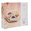 Plateau de service avec 6 coupelles triangles