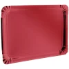 Plateau de service en carton rouge x3