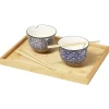 Plateau en bambou beige