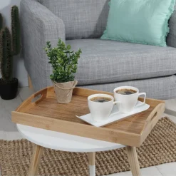 Plateau en bambou naturel