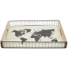 Plateau en bois carte