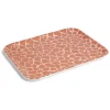 Plateau mélaminé orange 28,7x21,7x1,5cm