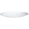 Plateau ovale plastique blanc
