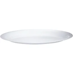 Plateau ovale plastique blanc