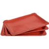 Plateau rouge brillant carton x5