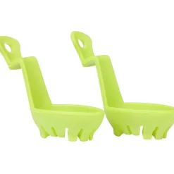 Pocheuse à oeufs verte silicone x2