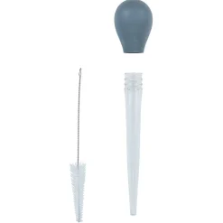 Poire à jus avec brosse de nettoyage