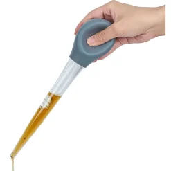 Poire à jus avec brosse de nettoyage