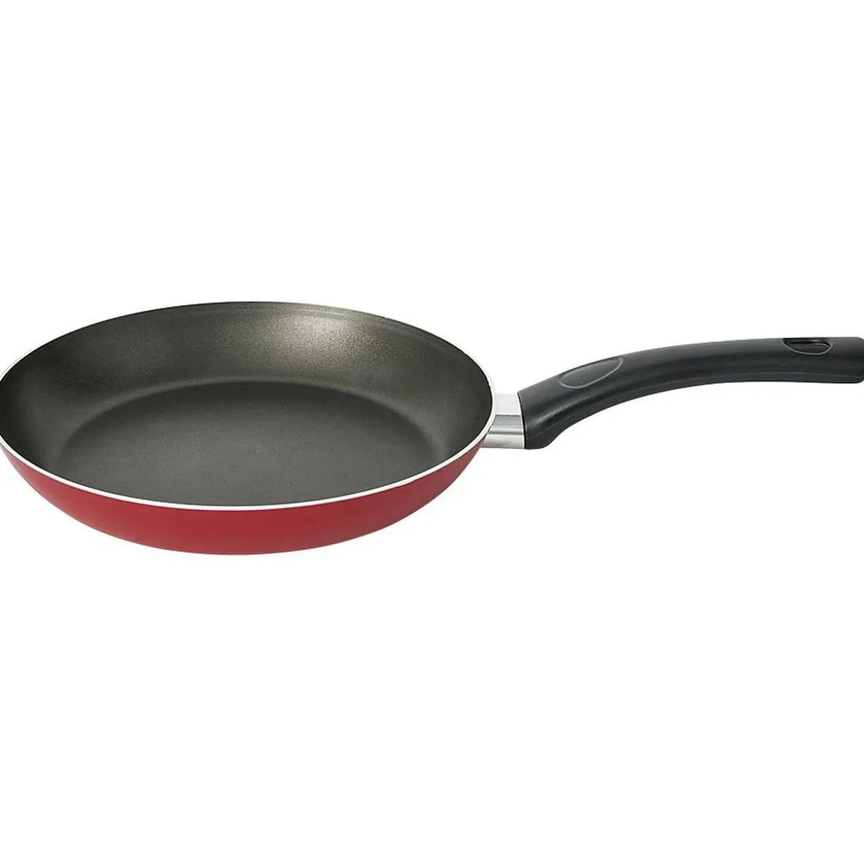 Poêle aluminium noir et rouge Ø24cm