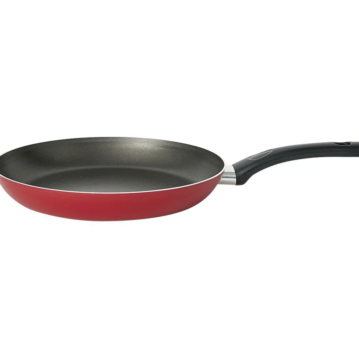 Poêle aluminium noir et rouge Ø28cm