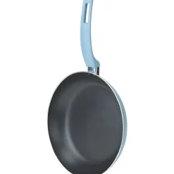 Poêle aluminium noire et bleu