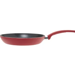 Poêle aluminium noire et rouge