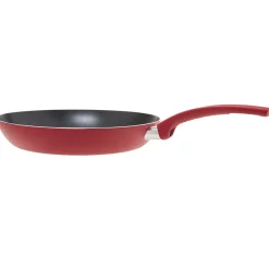 Poêle aluminium noire et rouge