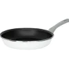 Poêle anti adhérente acier émaillé noir et blanc Ø28cm
