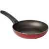 Poêle antiadhérente aluminium noir et rouge Ø20cm