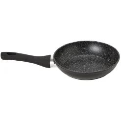 Poêle noire en aluminium effet pierre Ø20 cm