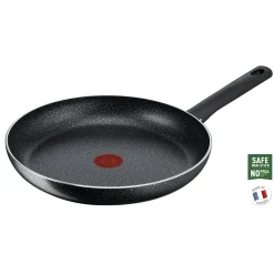 Poêle Téfal effet pierre grise et noire Ø30cm