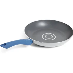 Poêle tous feux Ø28cm aluminium gris et bleu