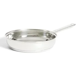 Poêle tous feux dont induction inox gris Ø28cm