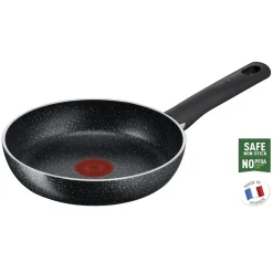 PoêleTéfal effet pierre grise et noire Ø20cm