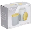 Pot de conservation design carreau de ciment et point relief x2