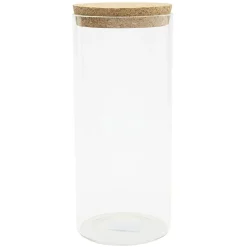 Pot de conservation en verre avec couvercle liège 1,5 L