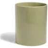 Pot de conservation 1,1L grès carreau de ciment couvercle bambou Ø12xH14,5cm