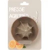 Presse agrume taupe h. 7 cm