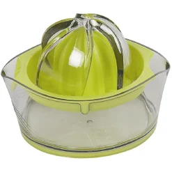 Presse agrumes avec réservoir transparent vert