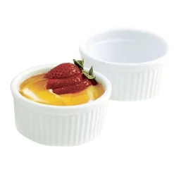 Ramequin blanc rond x2