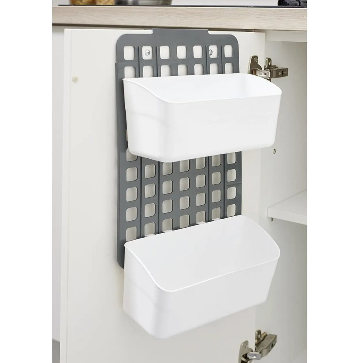 Rangement de porte ajustable gris