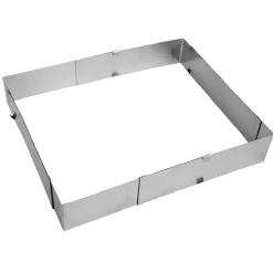Rectangle à pâtisserie extensible axe central amovible 17/32x25/46cm