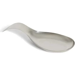 Repose cuillère inox gris 19x8x1,5cm