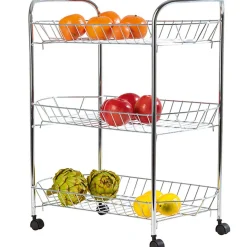 Resserre de cuisine à roulettes 3 étages