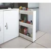 Resserre de cuisine blanc 3 niveaux