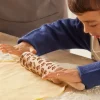 Rouleau à pâtisserie en bois gravé décor Noël Ø5x35cm
