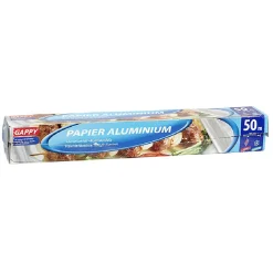 Rouleau d'aluminium ménagé de 50m