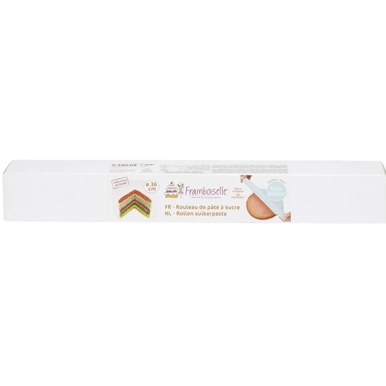 Rouleau de pâte à sucre bleu 430 g