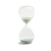 Sablier verre sable bleu Ø10,5xH24,5cm