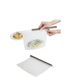 Sac de conservation alimentaire silicone réutilisable 1,5Lx2