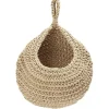 Sac rangement suspendu en coton Ø27xH30cm